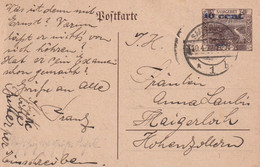 SAAR 1922  ENTIER POSTAL/GANZSACHE/POSTAL STATIONARY CARTE DE SAARBRÜCKEN - Postwaardestukken