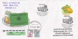 FDC RUSSIA 1115,fruits - FDC