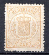 PAYS-BAS - (Royaume) - 1869-71 - N° 17 - 2 C. Jaune - (Armoiries Nationales) - Ongebruikt