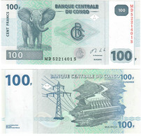Congo (Democratic Rep) 100 Francs 2013 UNC - Demokratische Republik Kongo & Zaire