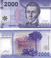 Chile 2000 Pesos 2012 UNC LOW Number - Cile