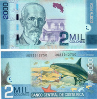 Costa Rica 2000 Colones 2009 (2015) UNC - Costa Rica