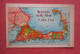 Tourist Auto Map Of  Cape Cod  Massachusetts > Cape Cod   Ref  4734 - Cape Cod