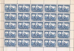 [A0170] España 1931; Pliego III Congreso Unión Postal Panamericana, 50c. (MNH) - Ganze Bögen