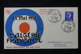 ALGÉRIE - Enveloppe FDC En 1958 - Muller - L 90527 - FDC