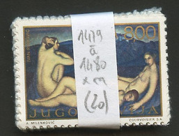 Yougoslavie - Jugoslawien - Yugoslavia Lot 1975 Y&T N°1479 à 1480 - Michel N°1598I à 1599I *** - EUROPA - Lot 20 Séries - Colecciones & Series