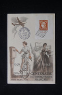 FRANCE - Carte FDC En 1949 - Citex, Avec Vignette Gandon Au Verso - L 90546 - ....-1949