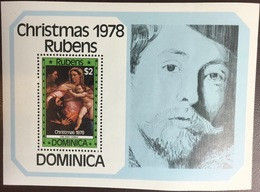 Dominica 1978 Christmas Rubens Paintings Minisheet MNH - Dominique (1978-...)