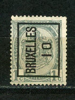 BELGIQUE  BRUXELLES  10 - N° Yvert  ? (*) - Typos 1906-12 (Wappen)