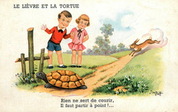 Conte Fable Légende * Le Liève Et La Tortue * Illustrateur Jim PATT * Contes Fables Légendes - Cuentos, Fabulas Y Leyendas