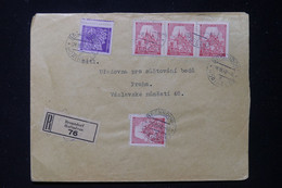 BOHÊME ET MORAVIE - Enveloppe En Recommandé De Brenndorf Pour Praha En 1942 - L 90603 - Briefe U. Dokumente