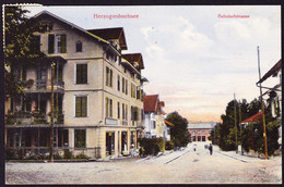 1910 Per Bahnpost Gelaufene AK, Herzogenbuchsee, Bahnhofstrasse. - Herzogenbuchsee