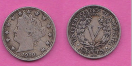 USA Five 5 Cents 1910 America - 1883-1913: Liberty