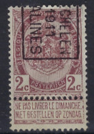 Rijkswapen Nr. 55 Voorafgestempeld Nr. 1589 B  MECHELEN 1911 MALINES  ; Staat Zie Scan ! - Roulettes 1910-19