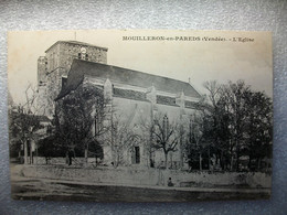 Carte Postale Mouilleron En Pareds (85) L'Eglise ( Petit Format Noir Et Blanc Non Circulée ) - Mouilleron En Pareds