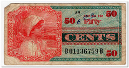 UNITED STATES,MILITARY PAYMENT CERTIFICATE,50 CENTS,1967,P.M67,GRAFFITI - 1965-1968 - Serie 641