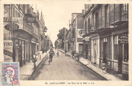 14-LUC-SUR-MER- LA RUE DE LA MER - Luc Sur Mer