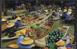 TAILANDIA - IL MERCATO GALLEGGIANTE - VIAGGIATA 1987 - Thaïlande