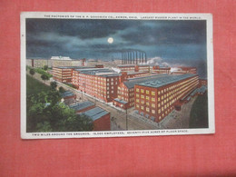 Night View B.F. Goodrich Factory   Ohio > Akron    Ref  4736 - Akron