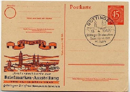 P955 ZC Postkarte Zudruck AUSSTELLUNG GÖTTINGEN  Sost. 1947  Kat. 10,00 € - Postal  Stationery