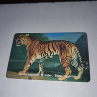 VATICAN-(vat-scv0033)-w.peter-tiger-(17)-(lirat Vatican-5.000)-(000652638)-mint Card+1card Prepiad Free - Vaticano
