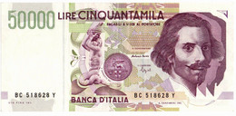 Italia - 50.000 Lire 1995 Bernini II     ----- - 50.000 Lire