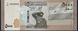 SYRIA NLP 5000 POUNDS DATED 2019 But Issued 24.1.2021    UNC. - Syria