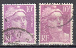 France 1947 Marianne (Gandon) - Mi.803 - 2v - Used - Oblitéré - 1945-54 Marianne De Gandon