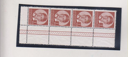 YUGOSLAVIA,1 Din Strip Of 4 MNH + Perforated Margin - Unused Stamps