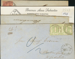 Alemania. Sobre . (1868ca). Conjunto De Seis Cartas De Estados Alemanes (Sajonia, Hannover, Baden, Baviera Y Thurn Y Tax - Andere & Zonder Classificatie