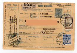 1929 - Ungheria - Budapest - Constantinople Turkei Storia Postale - Postmark Collection