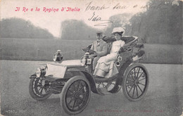 0437 "IL RE E LA REGINA D'ITALIA" AUTO INIZI '900 - CART SPED 1903 - Königshäuser