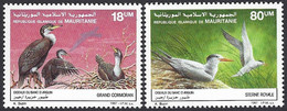 Mauritania Mauritanie 1987 Royal Tern Thalasseus Maximus Great Cormorant Phalacrocorax Carbo Bird Mi 923-924 MNH Buzin - Albatros