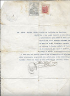 Delcampe - 1935 BADALONE ESPAGNE - CERTIFICAT PEDRO GIMENEZ SANCHES OUVRIER HABITANT RUE TORTOSA - MAIRE PEDRO BORRAS MILA - Documents Historiques