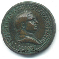 CAVINO GRANDE BRONZO VITELLIO HONOS ET VIRTVS SESTERZIO MEDAGLIA PADOVANINO - Royal/Of Nobility