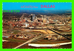 DALLAS, TX - AIR VIEW OF BIG D SHOWING ITS FAMOUS SKYLINE -  DEXTER PRESS INC -  DEXTER WESTERN - - Dallas