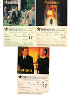 Lomme (59) 3 Tickets Entrée Cinéma Kinepolis En 1998 Avec Affiches De Film. - Tickets D'entrée