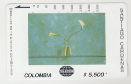 COLOMBIA (Tamura) -  Dos Cartuchos Sobre Verde, Tirage 10.000, 5,500 $ Colombian Peso, Used - Colombia
