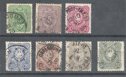 Michel N° 31 - 36 + 38  VF - Used Stamps