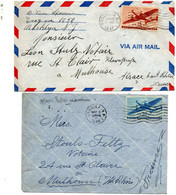 USA. 2 Enveloppes Cover 1946,1947. - Covers & Documents