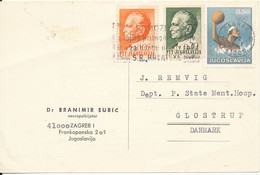 Yugoslavia Carte Postale Sent To Denmark Zagreb 1972 - Storia Postale