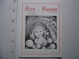 REVUE Art Et Poésie De Touraine N° 120 Annee 32e PRINTEMPS 1990 - Auteurs Français