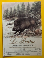 18467 - La Battue Côtes De Provence 1988 - Jagd