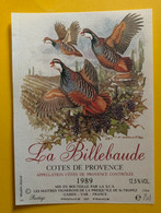 18472 - La Billebaude Côtes De Provence 1989 - Caccia