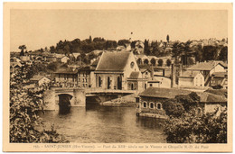 SAINT JUNIEN , 87,  Pont Notre Dame Sur La Vienne Et Chapelle De N. D. Du Pont - Saint Junien