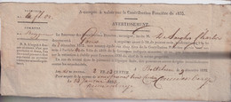 BAEYGEM 1835 - A COMPTE A VALOIR SUR LA CONSTRIBUTION FONCIERE 1835   BETALING 2 FR 03 C TE BOTTELARE - Merelbeke