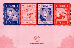 New Zealand - 2021 - Lunar New Year Of The Ox - Mint Souvenir Sheet - Nuevos