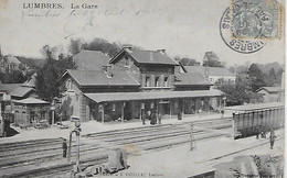 CPA - (62) - LUMBRES LA GARE  (circulé En 1905). - Lumbres