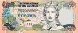 Bahamas 1/2 Dollar, P-68 (2001) - AU - Serial Nr. A1121111 - Bahama's