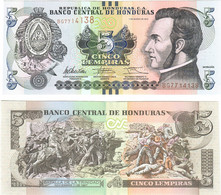 Honduras 5 Lempiras 2012 UNC - Honduras